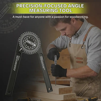 🛠️7-Inch Aluminum Miter Saw Protractor – 360° Angle Finder for Crown Molding & Carpentry📐