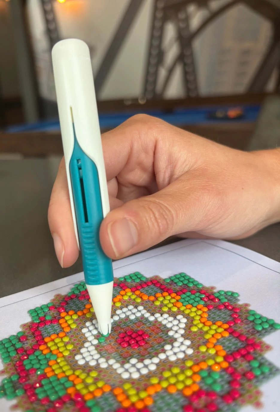 🔥 Last Day 50% OFF – 💎 Automatic Diamond Painting Bead Dispenser Pen & Tray Set | Wax-Free Round Drill Pen for Faster, Easier Crafting ✨