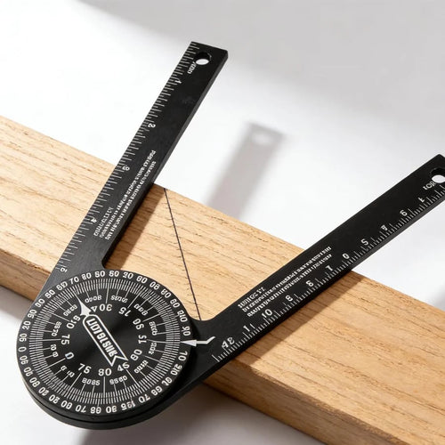 🛠️7-Inch Aluminum Miter Saw Protractor – 360° Angle Finder for Crown Molding & Carpentry📐