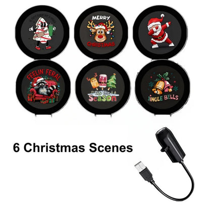 🔥LAST DAY 57% OFF - 🌠HD Smart Dynamic 5D Holographic Night Light Projector, Multi‐Scene Projection Light for Christmas, Halloween & Faith‐Themed Decors🎄
