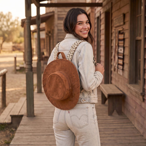 🔥Last Day 58% OFF - 🤠🐎Cowgirl Hat Backpack