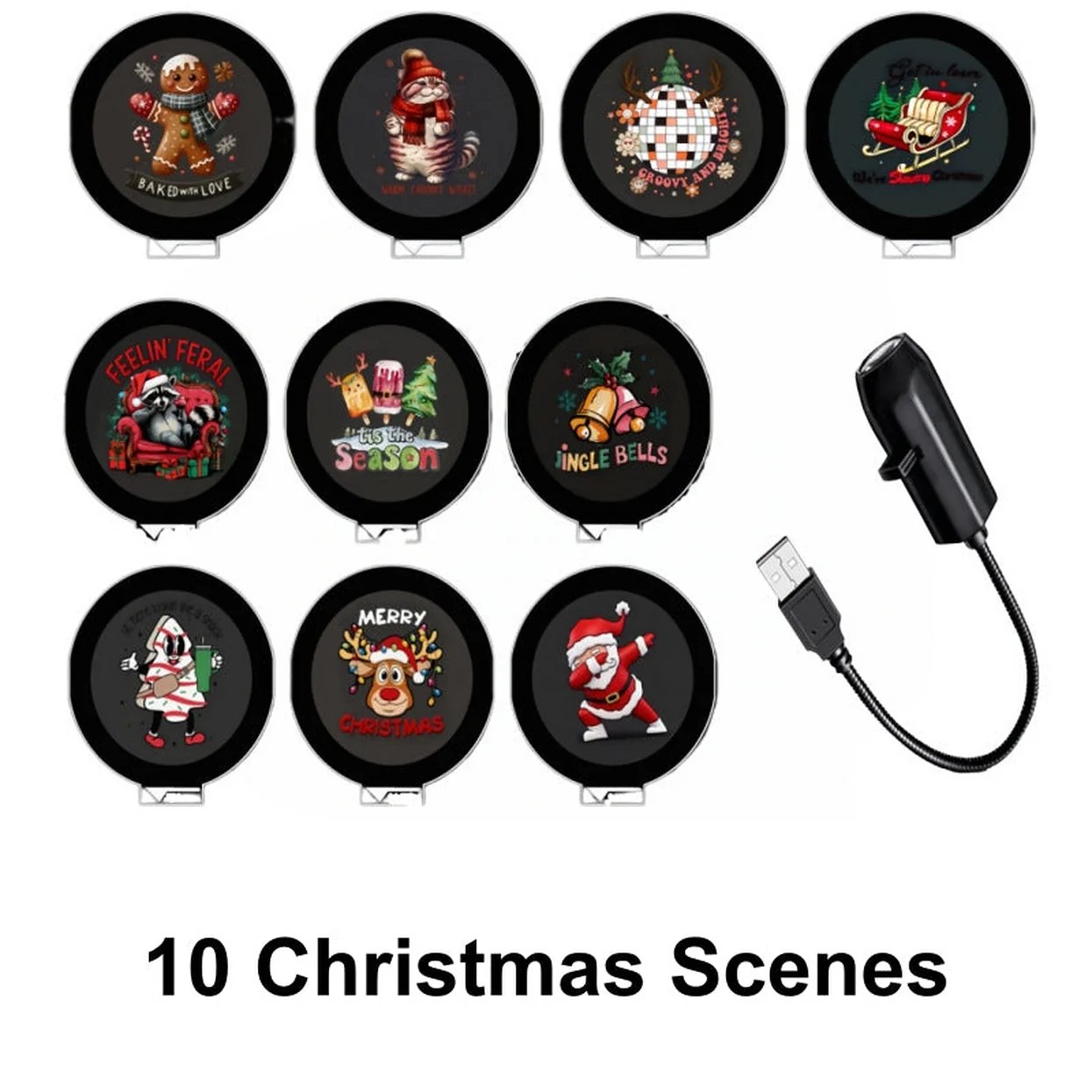 🔥LAST DAY 57% OFF - 🌠HD Smart Dynamic 5D Holographic Night Light Projector, Multi‐Scene Projection Light for Christmas, Halloween & Faith‐Themed Decors🎄