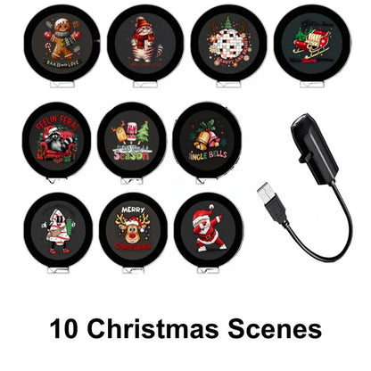 🔥LAST DAY 57% OFF - 🌠HD Smart Dynamic 5D Holographic Night Light Projector, Multi‐Scene Projection Light for Christmas, Halloween & Faith‐Themed Decors🎄